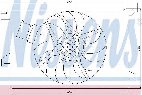 Вентилятор NISSENS 85243