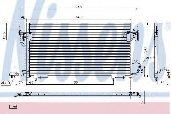 Конденсер кондиціонера NISSENS 94276