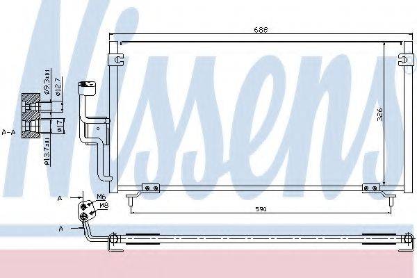 Конденсер кондиціонера NISSENS 94702