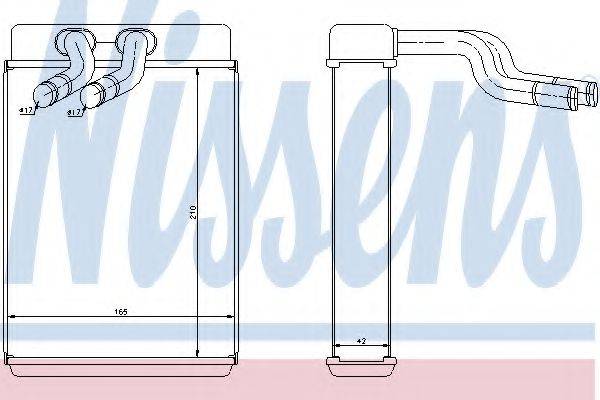 Радіатор системи опалення салона NISSENS 77610