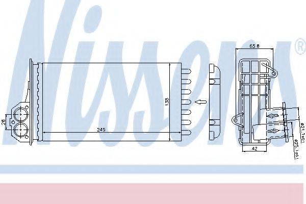 Радіатор системи опалення салона NISSENS 72941