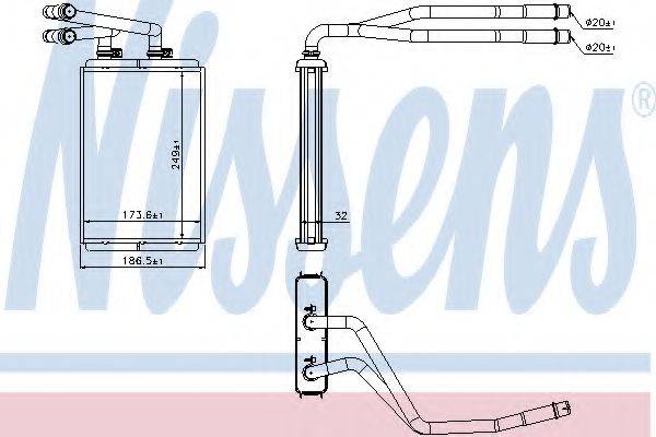 Радіатор обігріву салона NISSENS 73990