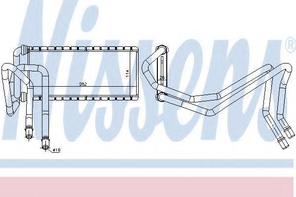 Радіатор обігріву салона NISSENS 73002