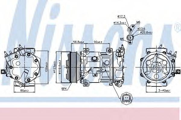 Компресор, кондиціонер NISSENS 89067