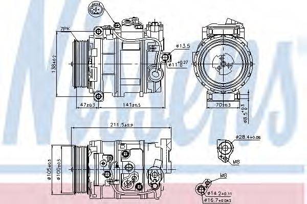 Компресор кондиціонера First Fit NISSENS 89090