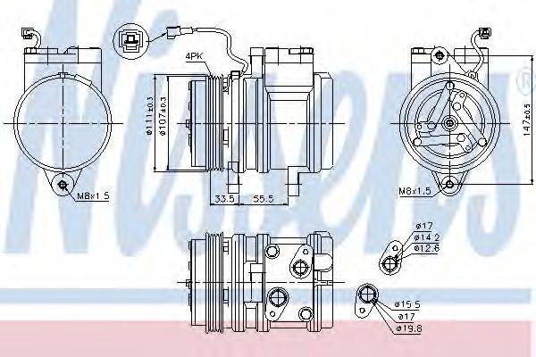 Компресор кондиціонера NISSENS 89275