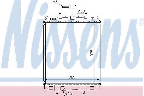 Радіатор системи охолодження NISSENS 64685