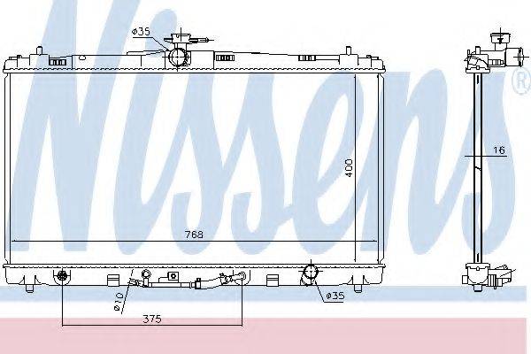 Радіатор системи охолодження NISSENS 646906