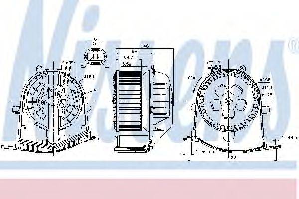 Вентилятор салону NISSENS 87038