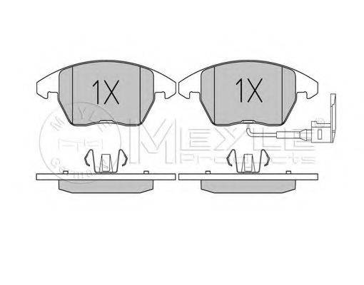 Комплект гальмівних колодок з 4 шт. дисків MEYLE 025 235 8720/W