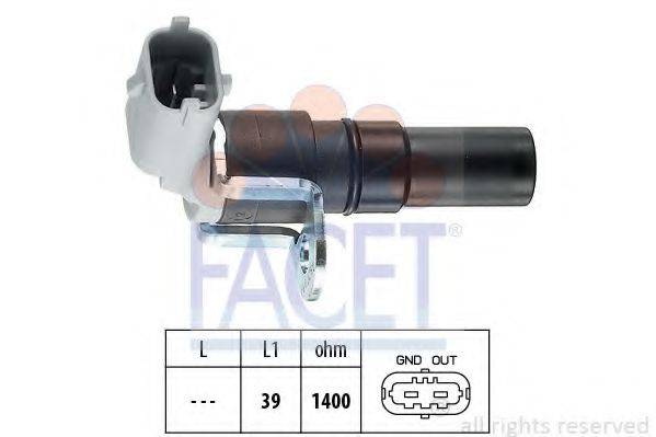 Датчик обертів коленвала Opel Astra H 1.8 (04-10) (9.0327) Facet FACET 9.0327