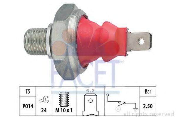 Датчик тиску оливи Audi A8 2.8 (96-02) (7.0111) Facet FACET 7.0111