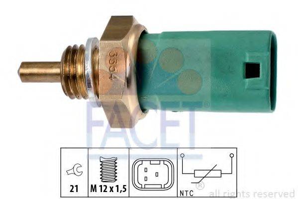 Датчик температури охолоджуючої рідини Clio (05-)Modus (04-) 1.2 16V (73354) Facet FACET 7.3354