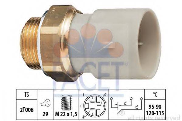 Датчик вмикання вентилятора OPEL ASTRA FG 1.2-2.2 88-05 (95-90C,120-115C) (7.5655) Facet FACET 7.5655