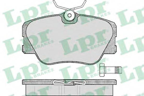 Комплект гальмівних колодок з 4 шт. дисків LPR 05P280