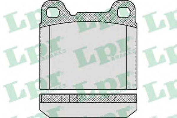 Комплект гальмівних колодок LPR 05P362