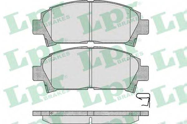 Комплект гальмівних колодок LPR 05P573