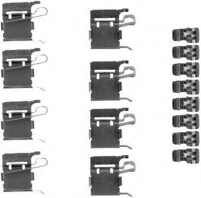 HELLA 8DZ355203381 Комплектуючі, колодки дискового гальма