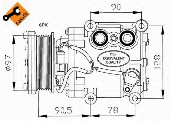 Компресор кондиціонера NRF 32199