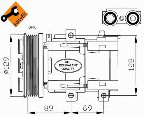 Компресор кондиціонера NRF 32212