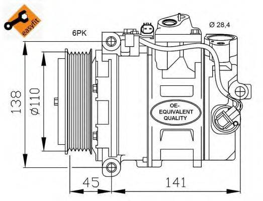 Компресор кондиціонера NRF 32214