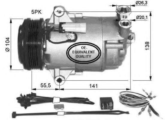 Компресор кондиціонера NRF 32426