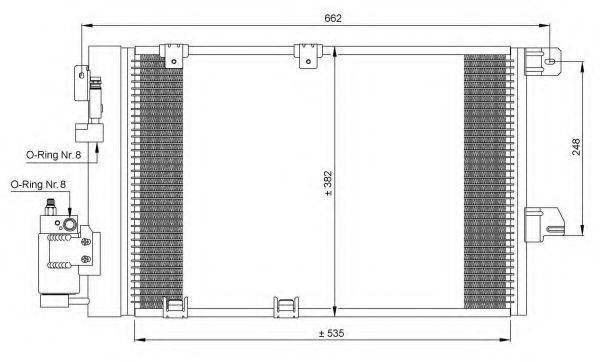 Радіатор кондиціонера NRF 35301