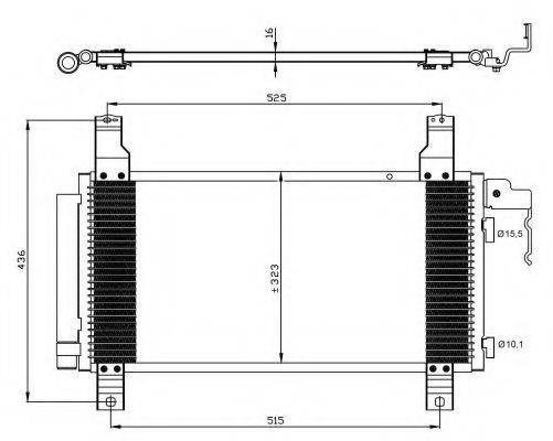 Радіатор кондиціонера NRF 35464