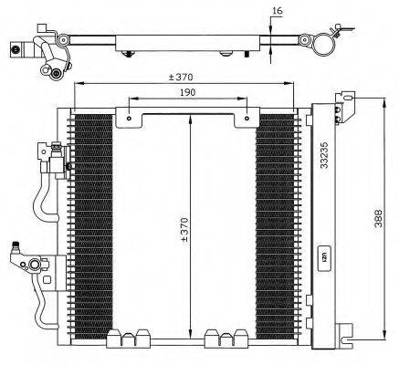 Радіатор кондиціонера NRF 35598