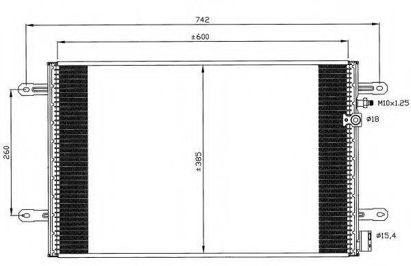 Радіатор кондиціонера NRF 35605