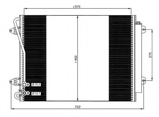 Радіатор кондиціонера NRF 35613