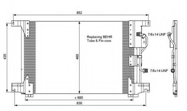 Радіатор кондиціонера NRF 35772