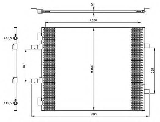 Радіатор кондиціонера NRF 35960