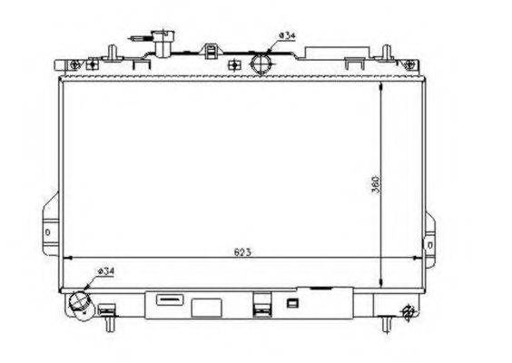 Радіатор системи охолодження NRF 53362