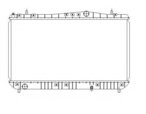 Радіатор системи охолодження NRF 53384