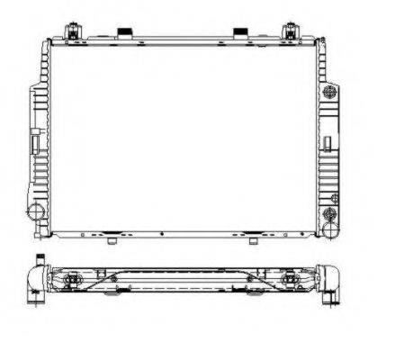 Радіатор охолодження двигуна NRF 55320