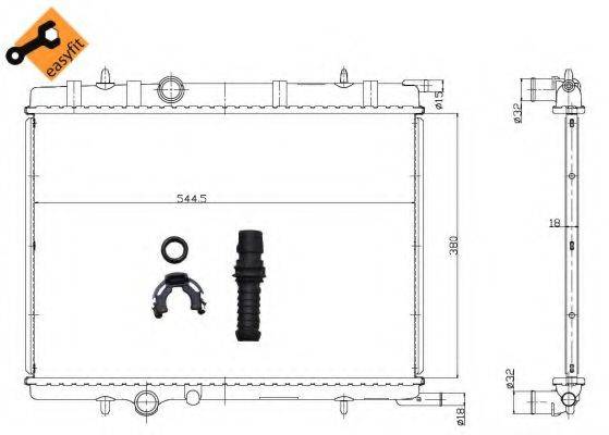 Радіатор системи охолодження NRF 58304