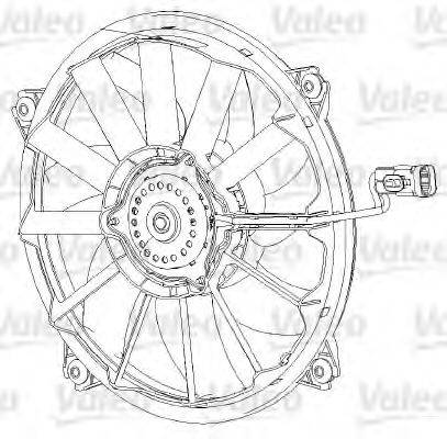 Вентилятор охолодження радіатора VALEO 696091