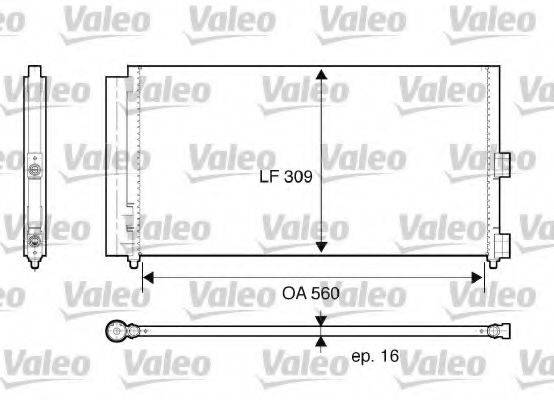 Конденсатор кондиціонера VALEO 818021