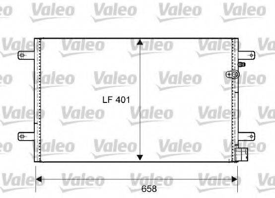 Радіатор кондиціонера VALEO 814004