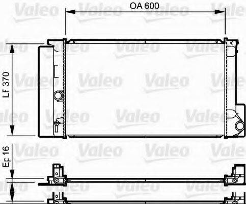 Радіатор системи охолодження VALEO 735250