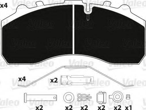 Колодки гальмівні 247,4x109,5x30 VALEO 882200