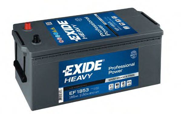 АКБ 6СТ-185 Тип3 Euro (пт 1150) Exide POWER PRO EXIDE EF1853