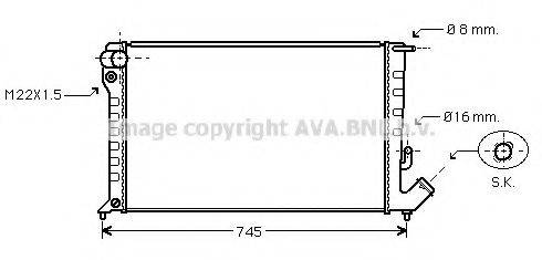 Радіатор, охолодження двигуна AVA QUALITY COOLING CNA2153