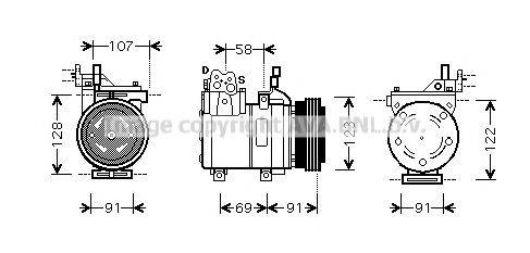 Компресор, кондиціонер AVA QUALITY COOLING HYAK161