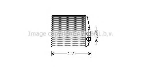 Теплообмінник, опалення салону AVA QUALITY COOLING OLA6354