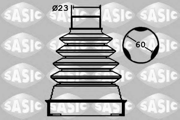 Комплект пильовика приводного вала SASIC 1904042