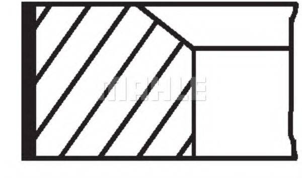 Кільця поршневі MAHLE ORIGINAL 681 RS 00106 0N0