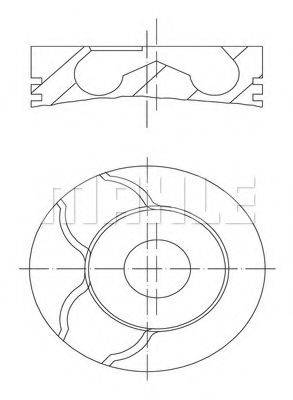 Поршень MAHLE ORIGINAL 010 15 02