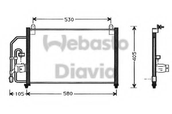 WEBASTO 82D0225252A Конденсатор, кондиціонер